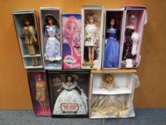 Barbie - nine Barbie dolls to include Gone with the Wind 29910, Golden Anniversary 20038,