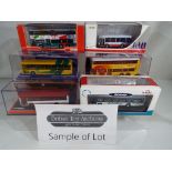 Diecast models - eighteen diecast model coaches by The Original Omnibus Corgi Collection,