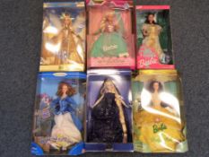 Barbie - six good quality Barbie dolls to include Rapunzel 13016, Beauty and the Beast 24673,