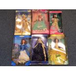 Barbie - six good quality Barbie dolls to include Rapunzel 13016, Beauty and the Beast 24673,