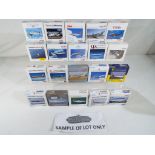 Model Aeroplanes - Thirty diecast models of commercial airliners by Herpa, all in 1:500 scale.