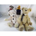 Deans Bears - four bears by Deans Rag Book Company Ltd to include Cream Bun produced in a limited