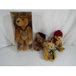 Merrythought - four mohair teddy bears by Merrythought comprising the Coronation bear produced in a