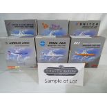 Airplanes - thirteen diecast model airplanes by Schuco Star Jets 1:500 scale models all appear mint