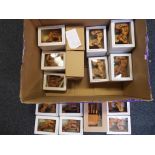 A good mixed lot of boxed wooden toys to include fifteen running dogs,