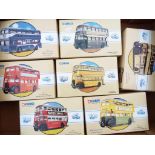 Corgi Classics - seven boxed double decker buses # 97231, 97311, 97857, 97312, 97827, 97204, 97205,