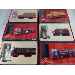 Corgi Passage of Time Leyland Clocks - three diecast model platform lorry and clock sets