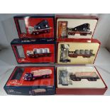 Corgi Passage of Time Leyland Clocks - three diecast model platform lorry and clock sets W H Bowker