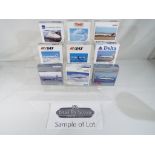 Model Aeroplanes - Thirty diecast models of commercial airliners by Herpa, all in 1:500 scale.