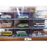 Original Omnibus - 22 diecast 1:76 scale model buses and coaches,