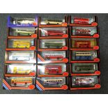 Exclusive First Editions - Eighteen diecast models of buses and coaches by Exclusive First Editions,