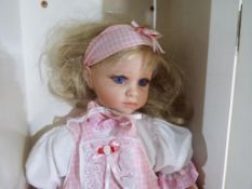 Dolls - good quality dressed doll by Cheri McAfooes from the Royal Vienna Collection produced in a