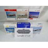 Model Aeroplanes - Fifteen diecast models of commercial airliners by Herpa, all in 1:500 scale.