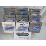 Schuco - twenty diecast model airplanes by Schuco Star Jets 1:500 scale models,