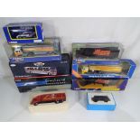 Diecast - nine diecast model motor vehicles in varying scales to include Corgi Super Haulers,
