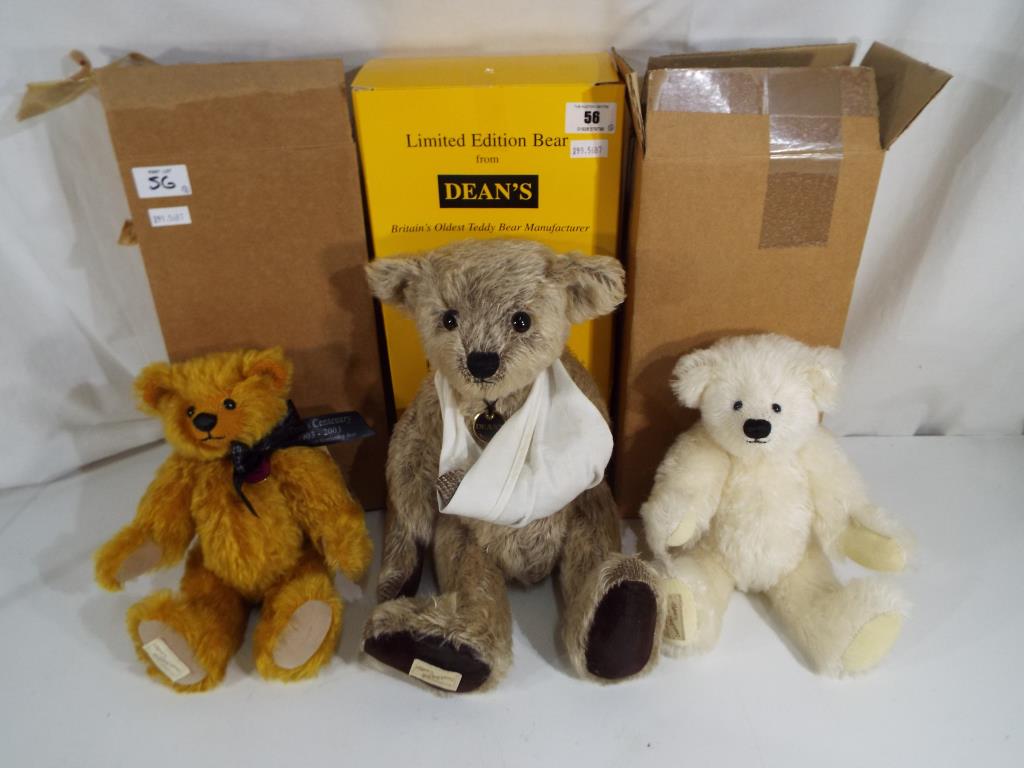 Dean's Bears - three limited edition teddy bears by Dean's Ragbook Co. Ltd.