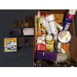 Model Crafting - a large quantity of model crafting equipment to include wood, modelling clay,