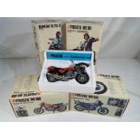 Polistil - Four 1:15 scale models of motorcycles by Polistil comprising Harley Davidson,