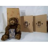 Steiff - two Steiff Club miniature collectors bears, buttoned in ear,