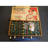 A good quality vintage wooden table football game by Plastobois in original box