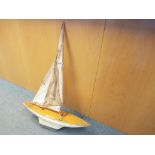 Star Yacht - a good quality vintage wooden model of a yacht by Star Yacht Company Birkenhead