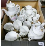 Royal Doulton Larchmont patterned tea and coffee ware etc.