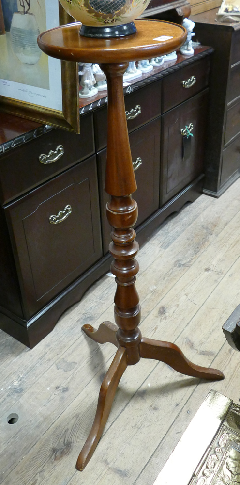 Reproduction mahogany torchere