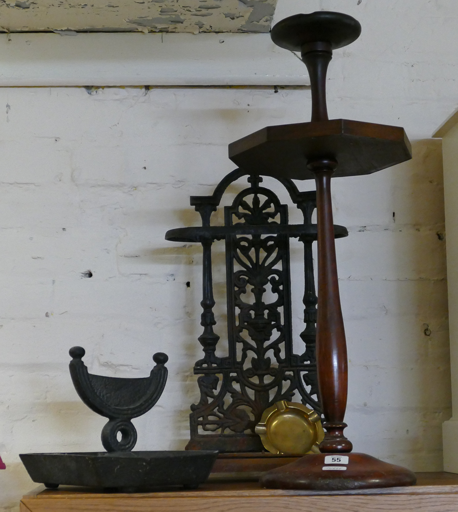 Victorian iron umbrella stand,