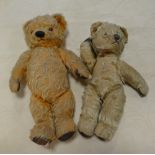 2 small old Teddy bears