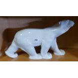 Russian white china polar bear figure