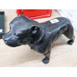 Iron bronze effect Staffordshire Bull Terrier figure