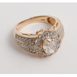Large and impressive diamond ring,