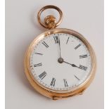 Ladies 14ct yellow gold Swiss fob watch