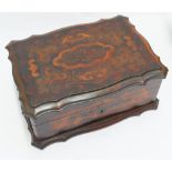 Good quality Victorian inlaid table top jewellery casket