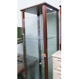 Mahogany glazed shop display cabinet