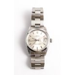 1969 Rolex stainless steel Oyster perpetual date gentlemans wristwatch in cardboard box with