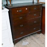 Edwardian mahogany chest of drawers,