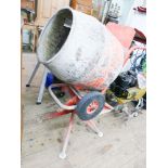 Belle Petrol cement mixer on stand