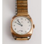 Gents vintage Omega gold plated wristwatch,