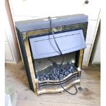 A modern coal effect electric fire