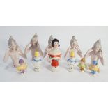 Collection of 11 vintage porcelain half dolls