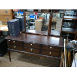 Stag 6 drawer dressing table with triple mirrors