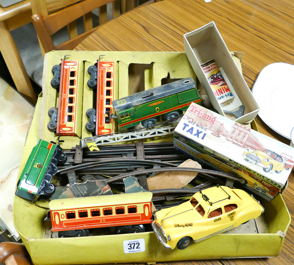Triang train set, Hurricane, complete in its box with track and signals,