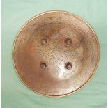 An Indo Persian steel circular shield with 4 central bosses about 19" diameter