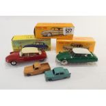 A collection of 7 Dinky cars some in their original boxes to include a Citroen, Masarati,