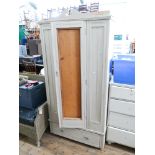 Shabby chic style painted wardrobe,