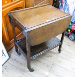 Two tier drop leaf trolley