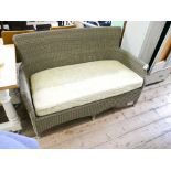 Rattan style all weather 2 seater garden settee