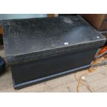 Large wooden lift top box