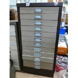 12 drawer table top filing cabinet